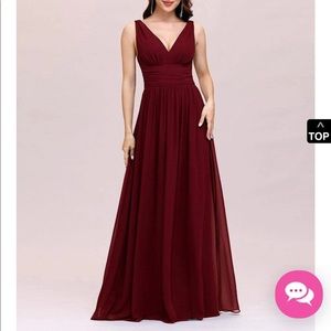 Ever Pretty Sleeveless V-Neck Maxi Chiffon Dress